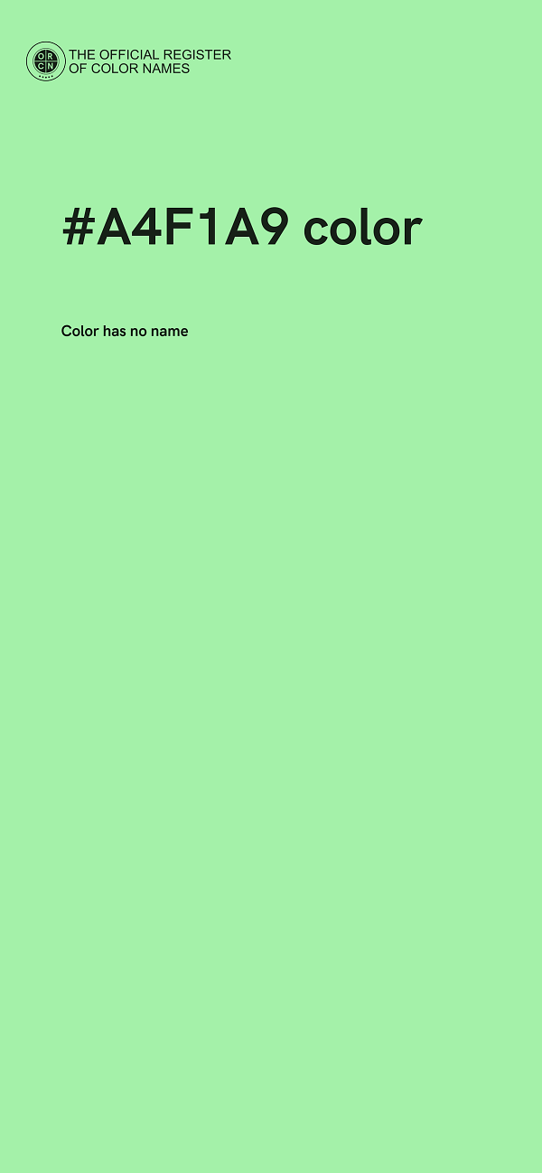 #A4F1A9 color image