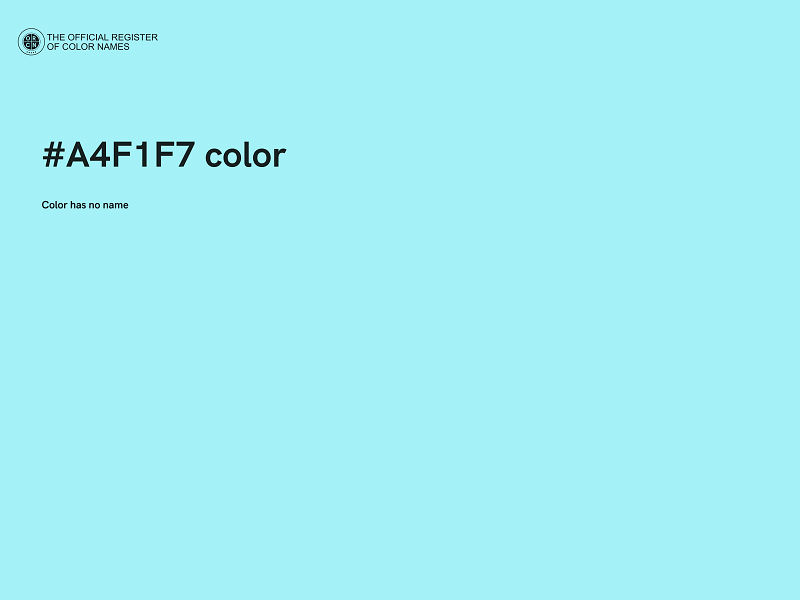 #A4F1F7 color image