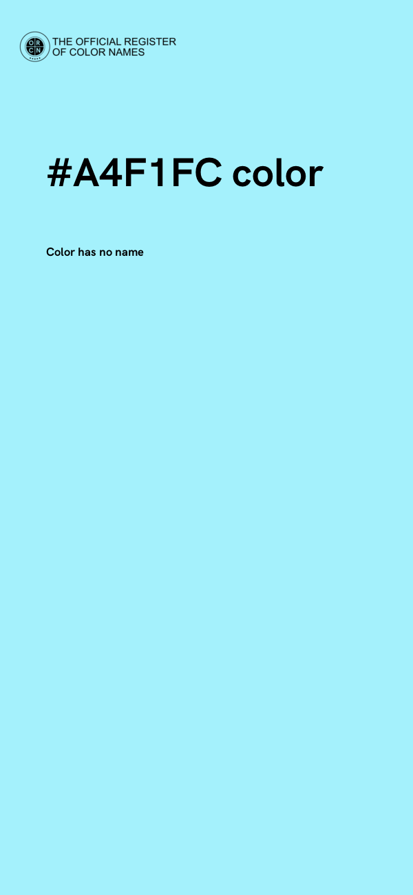#A4F1FC color image