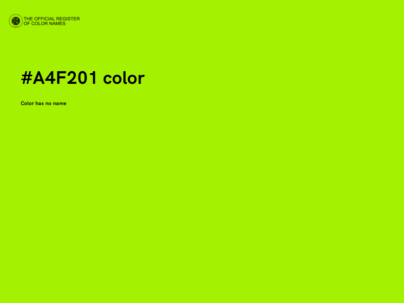 #A4F201 color image