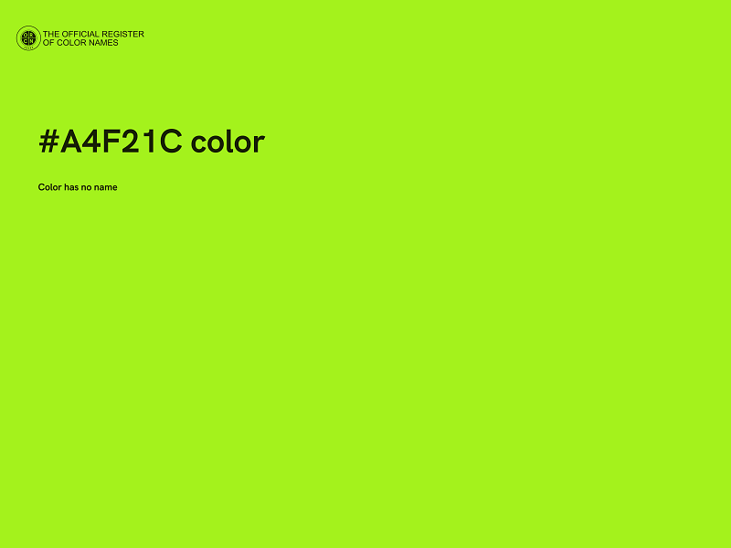 #A4F21C color image