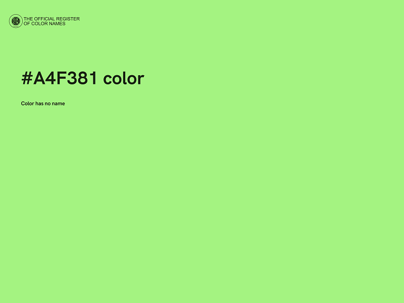 #A4F381 color image