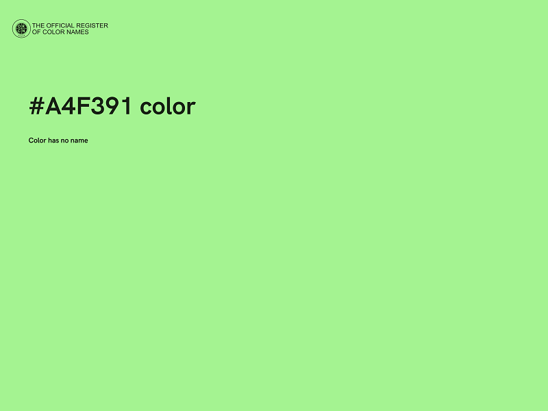 #A4F391 color image