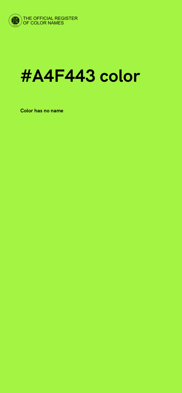 #A4F443 color image