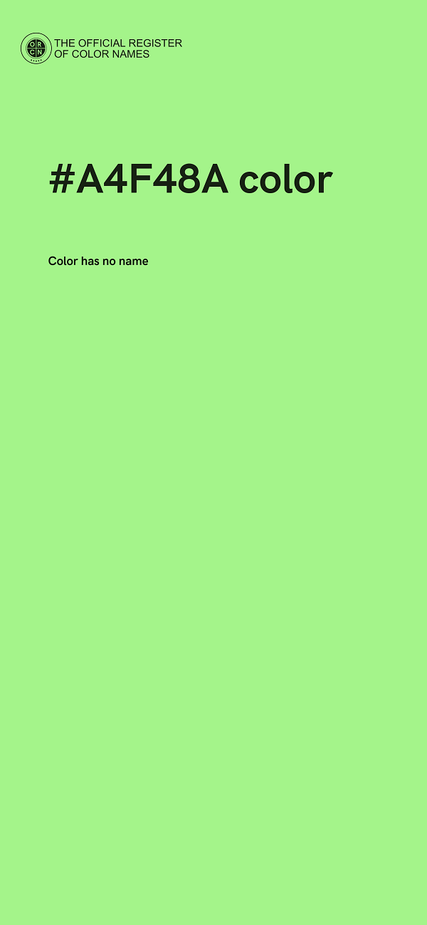 #A4F48A color image