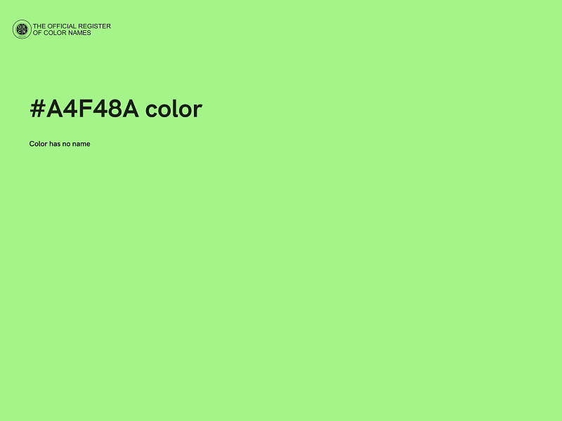 #A4F48A color image