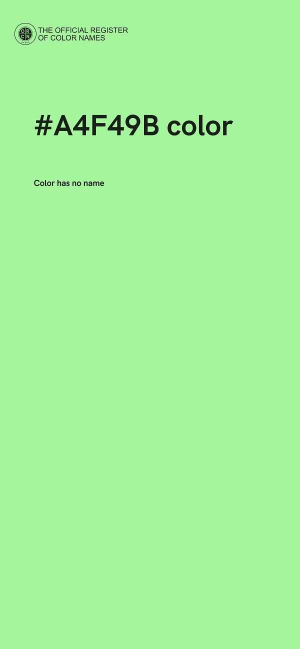 #A4F49B color image