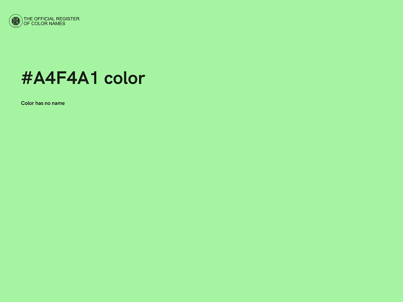 #A4F4A1 color image