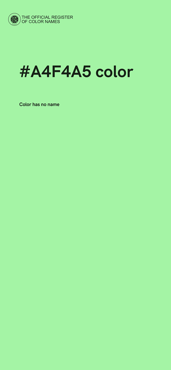 #A4F4A5 color image