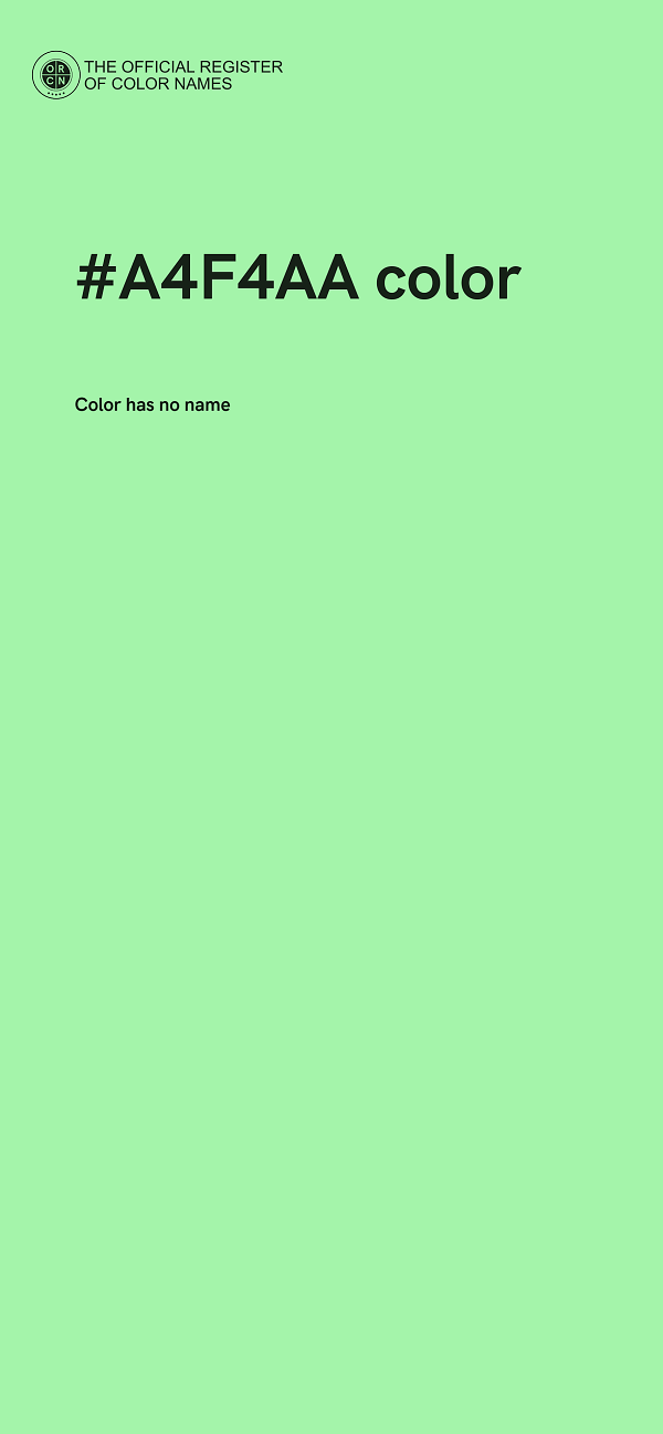 #A4F4AA color image