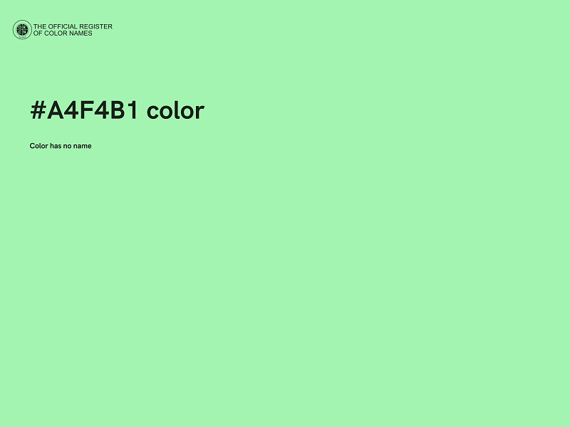 #A4F4B1 color image