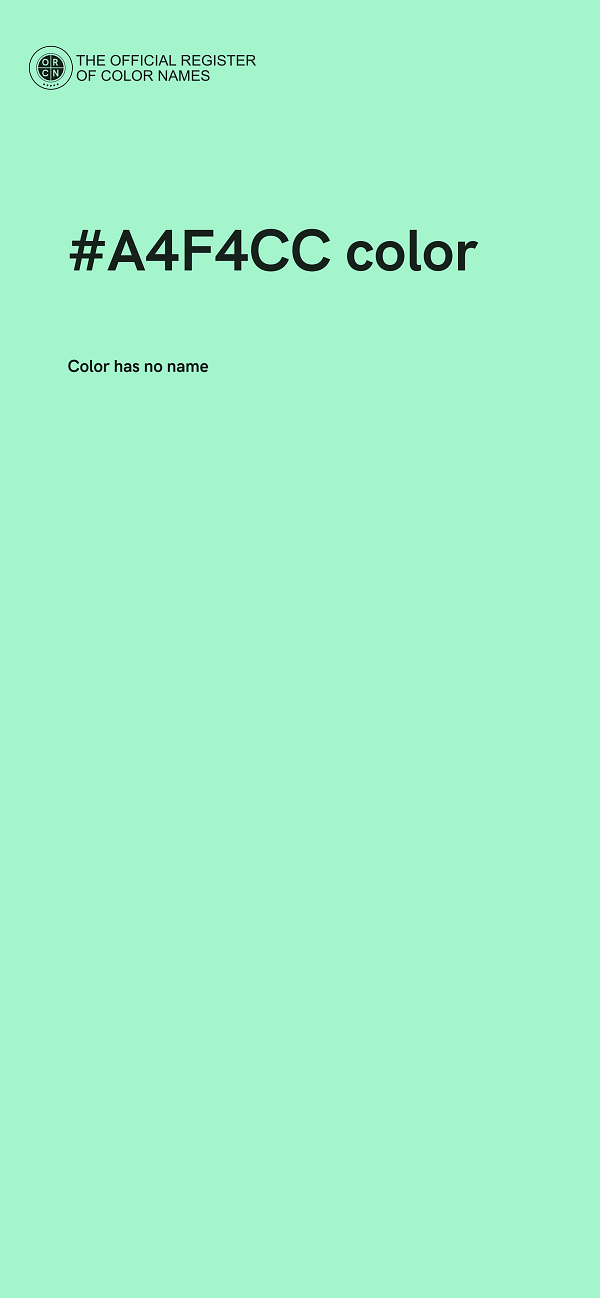 #A4F4CC color image