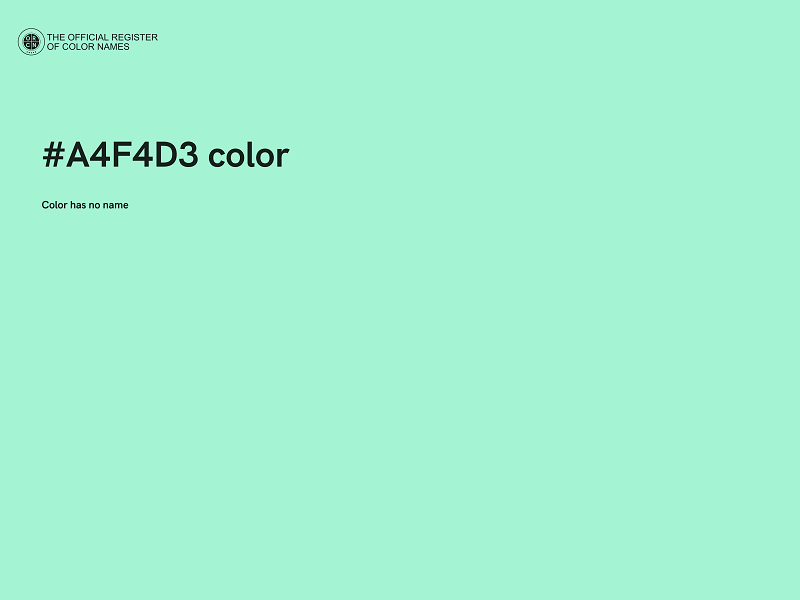 #A4F4D3 color image