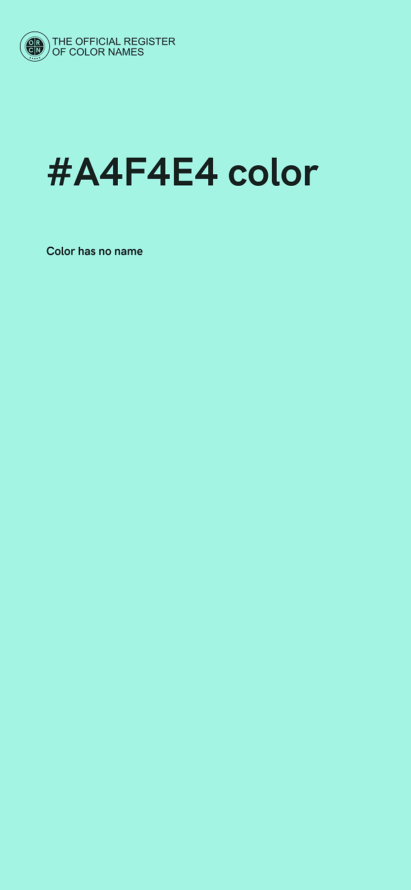 #A4F4E4 color image