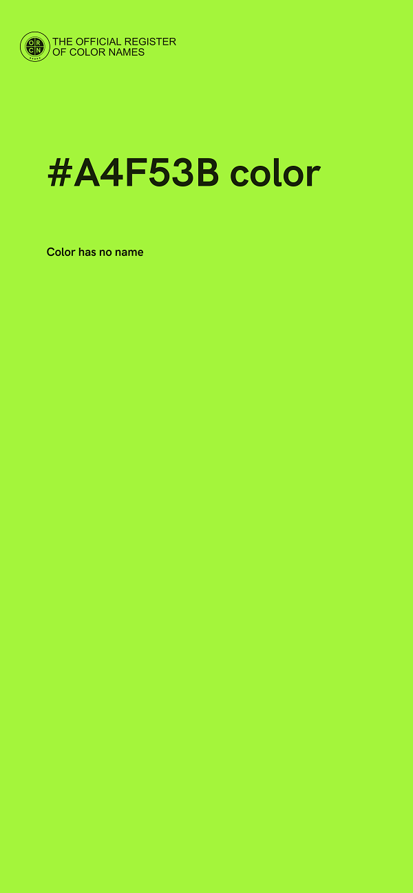 #A4F53B color image