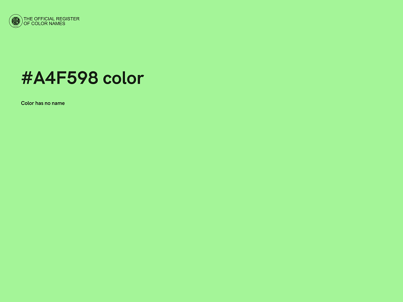 #A4F598 color image