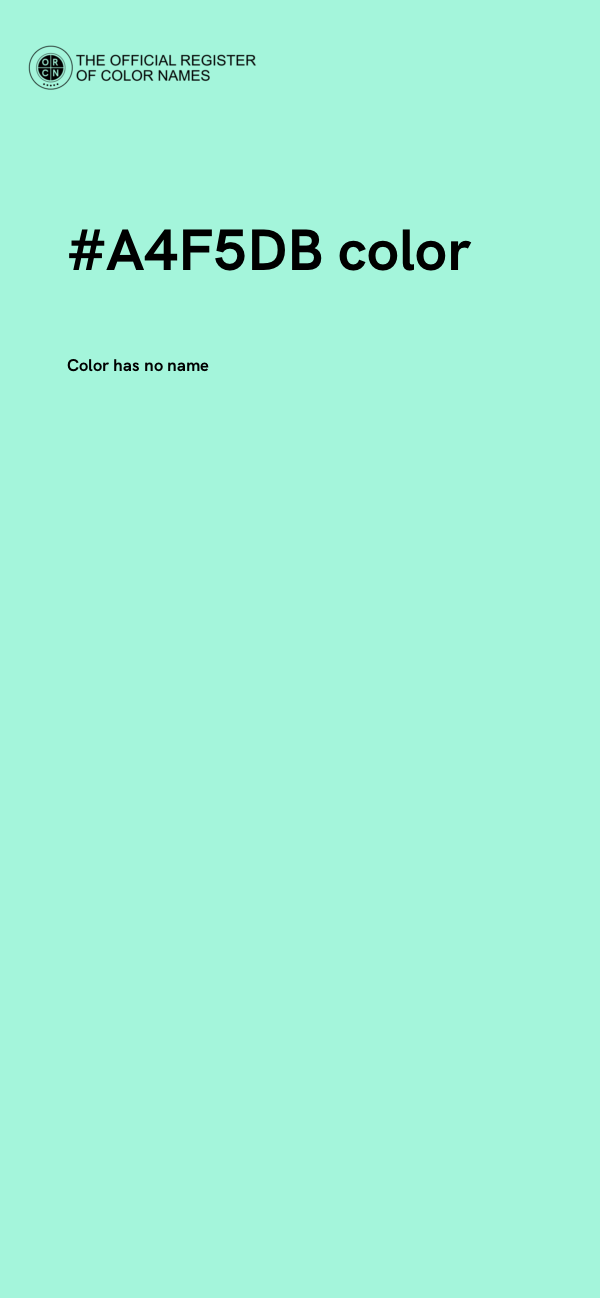 #A4F5DB color image
