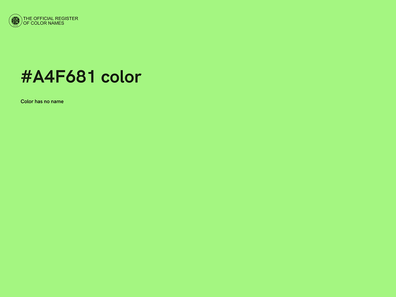 #A4F681 color image