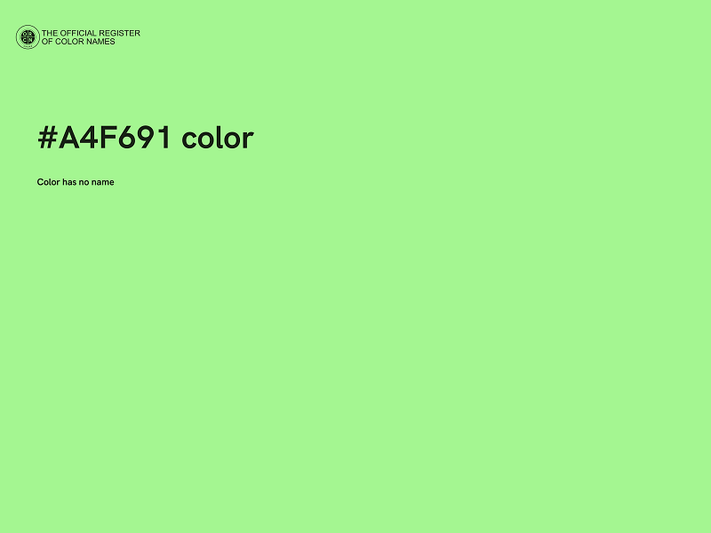 #A4F691 color image