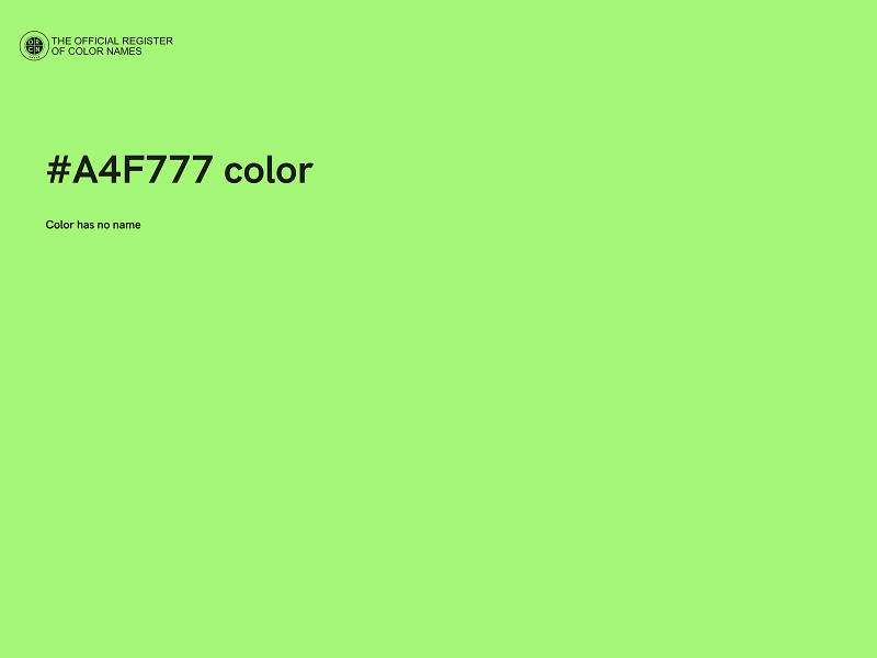 #A4F777 color image