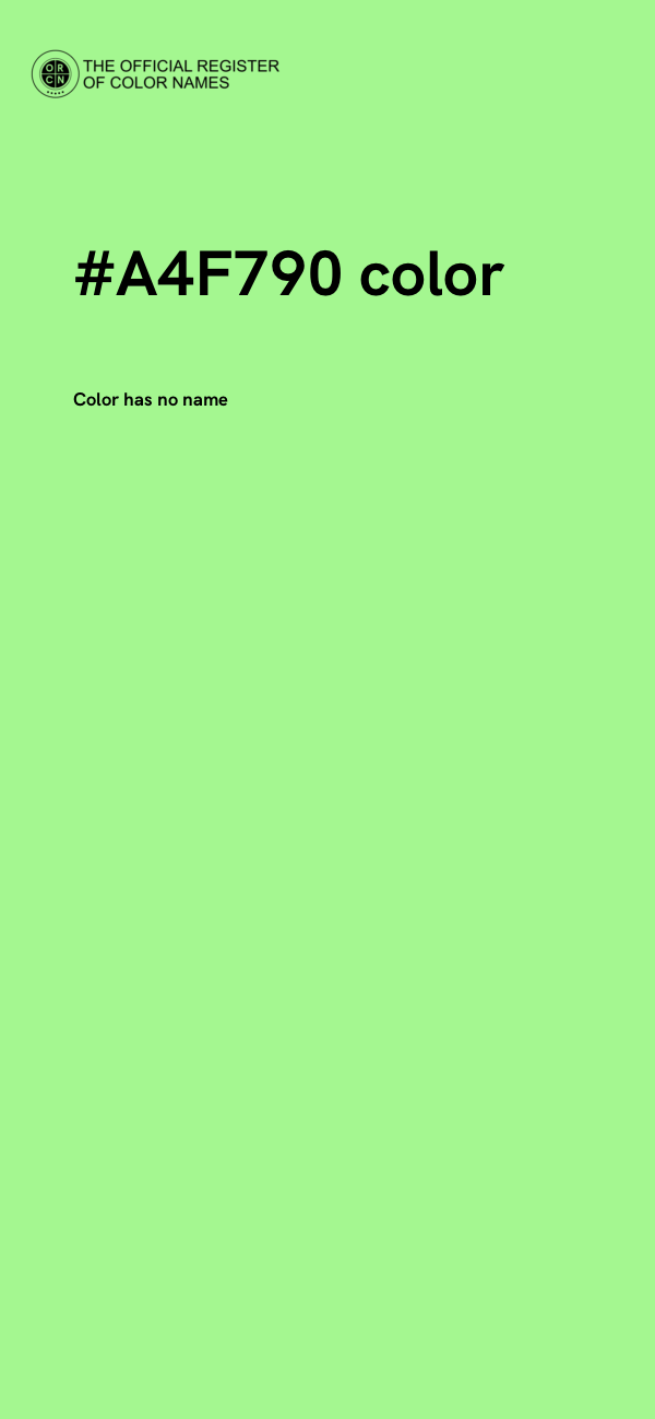 #A4F790 color image