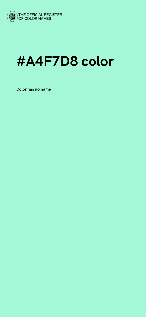 #A4F7D8 color image
