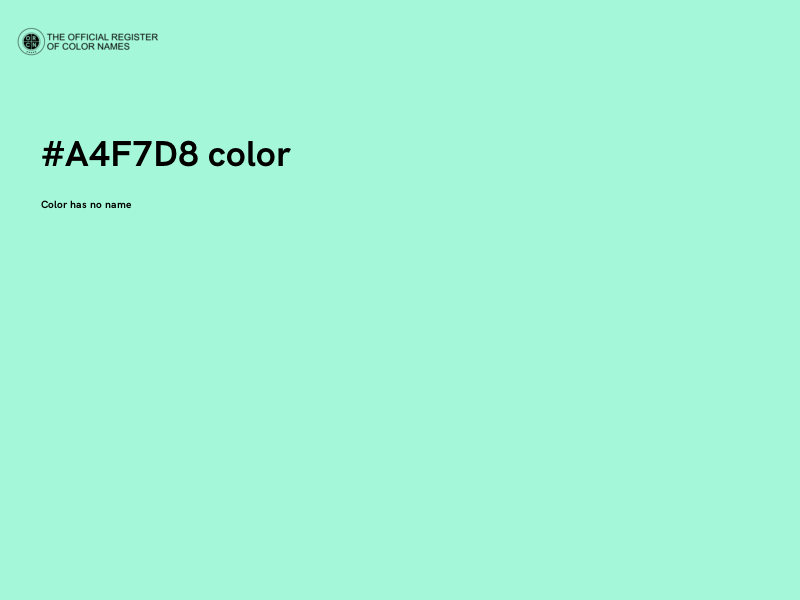 #A4F7D8 color image