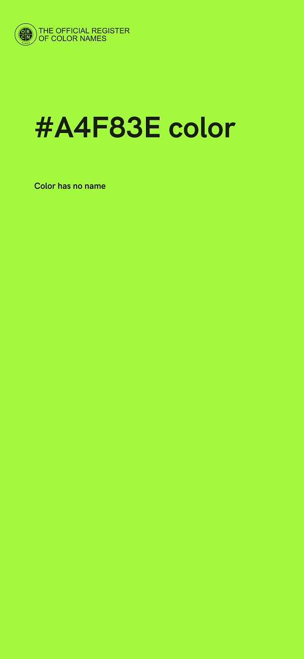 #A4F83E color image