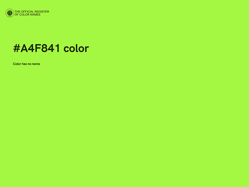 #A4F841 color image