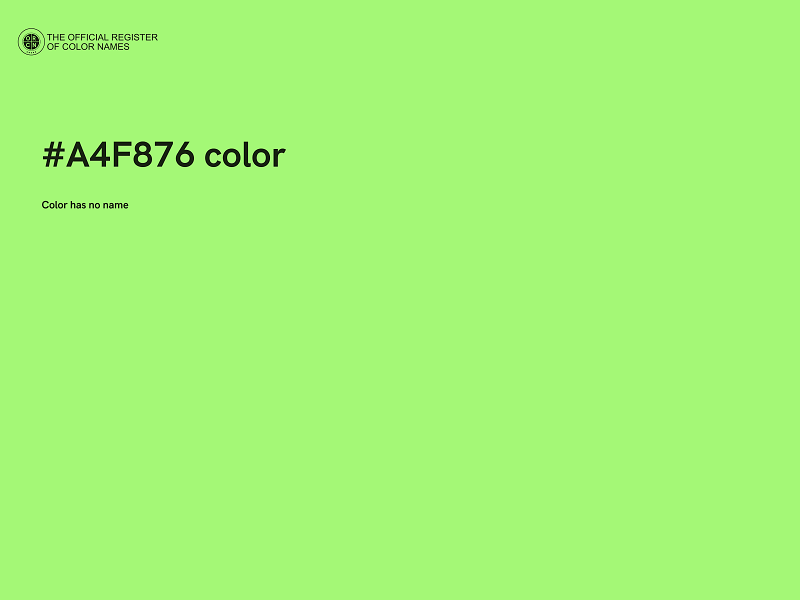 #A4F876 color image