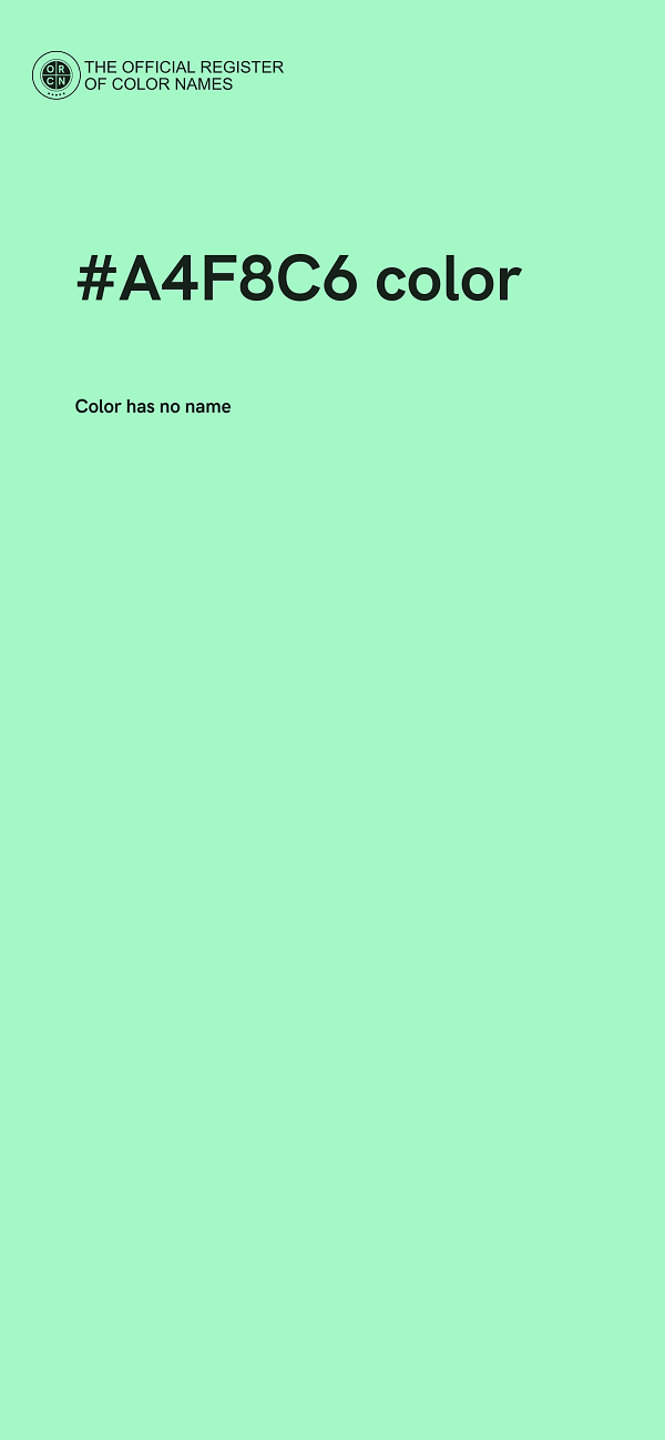 #A4F8C6 color image