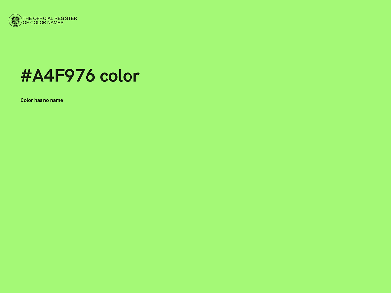 #A4F976 color image