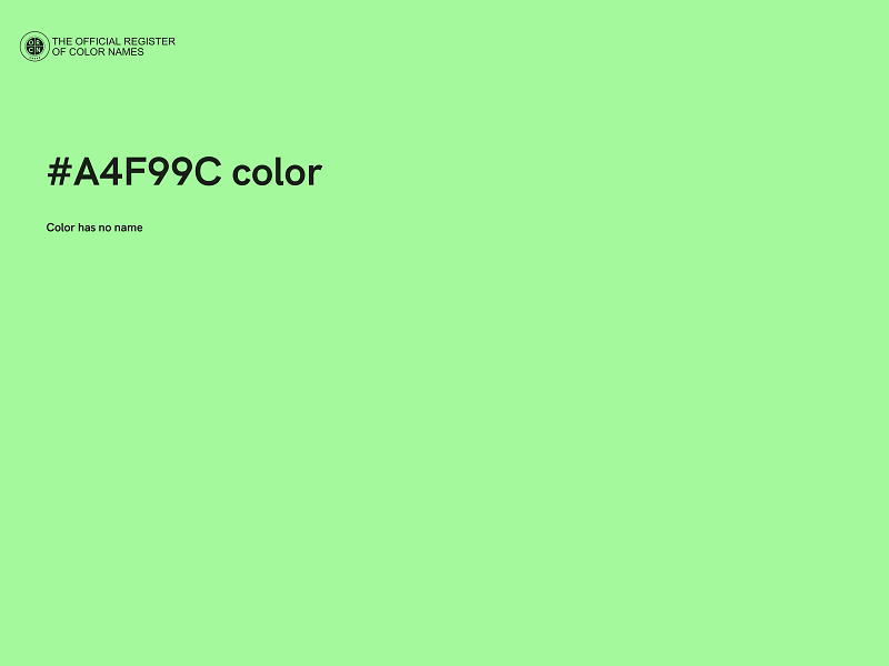 #A4F99C color image