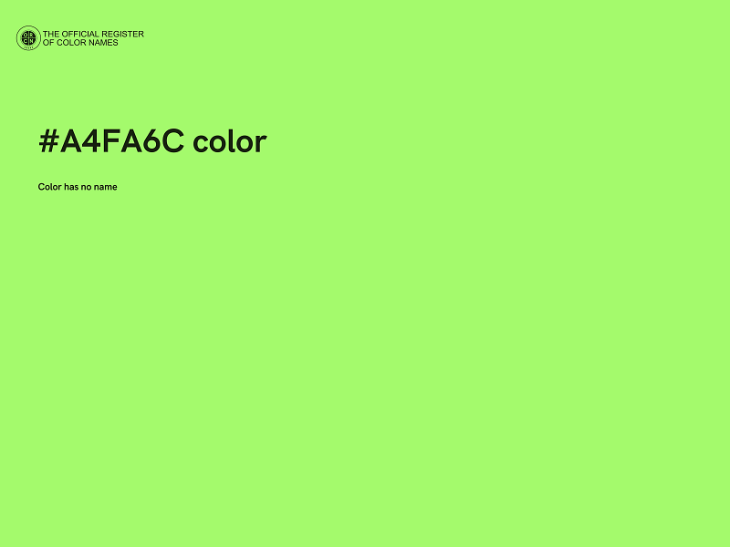 #A4FA6C color image