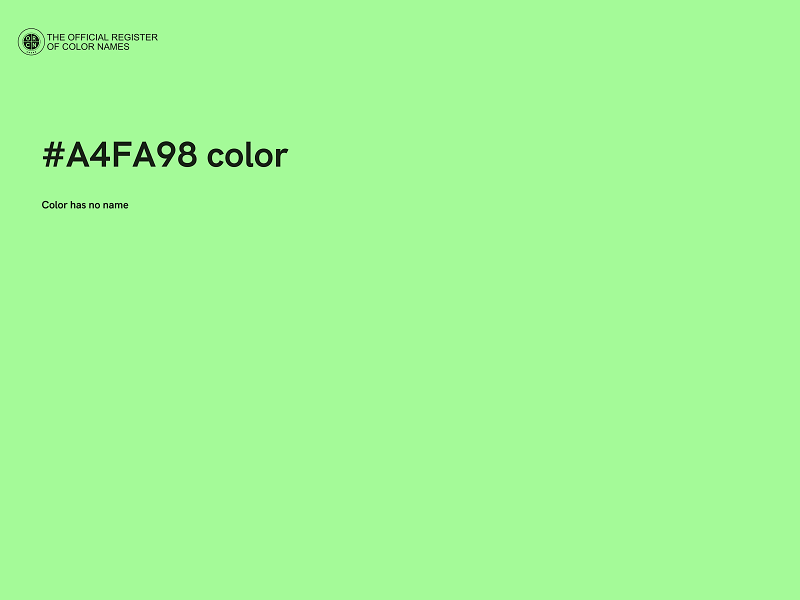 #A4FA98 color image