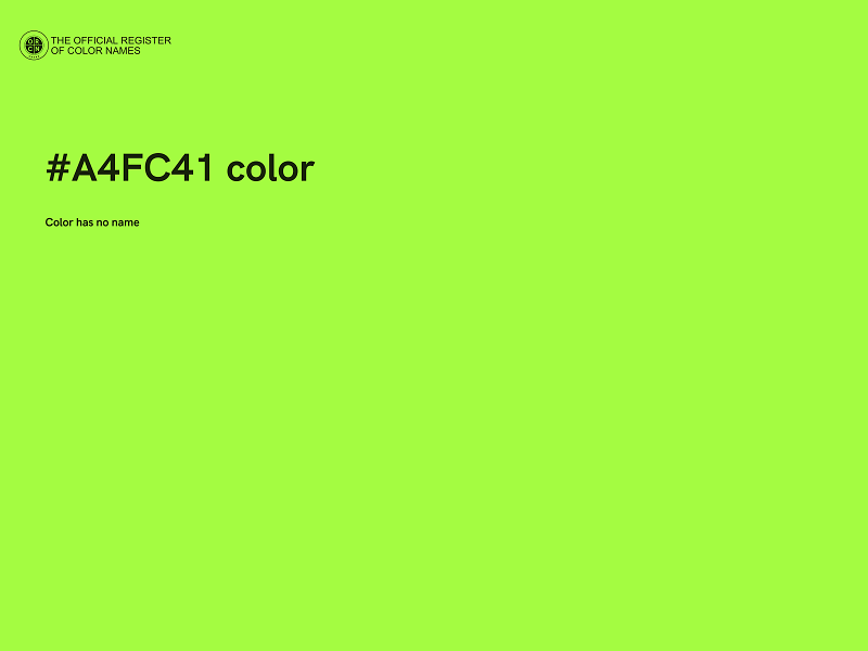 #A4FC41 color image