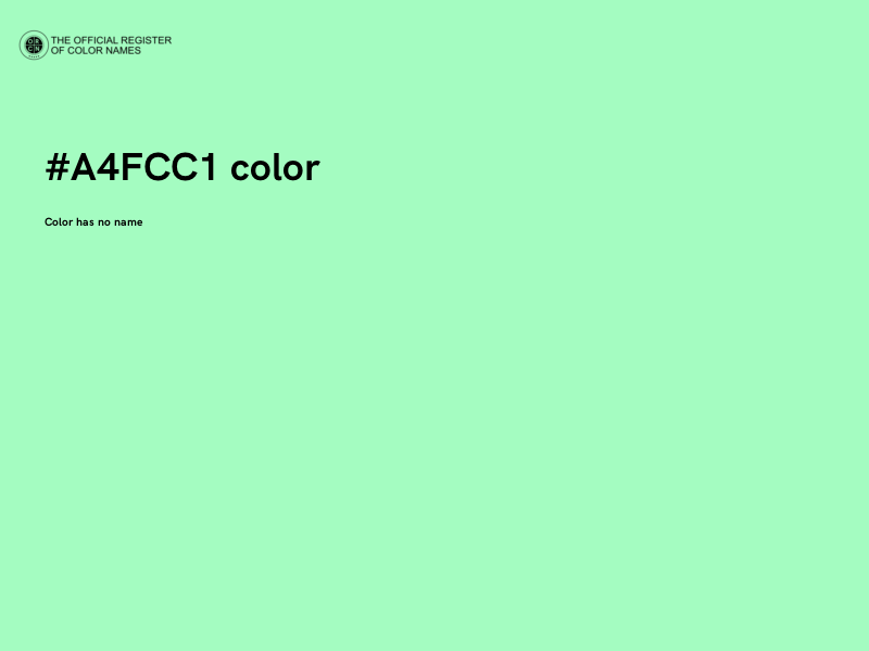 #A4FCC1 color image