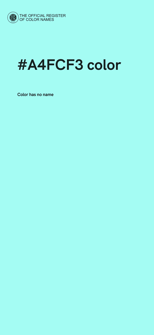 #A4FCF3 color image