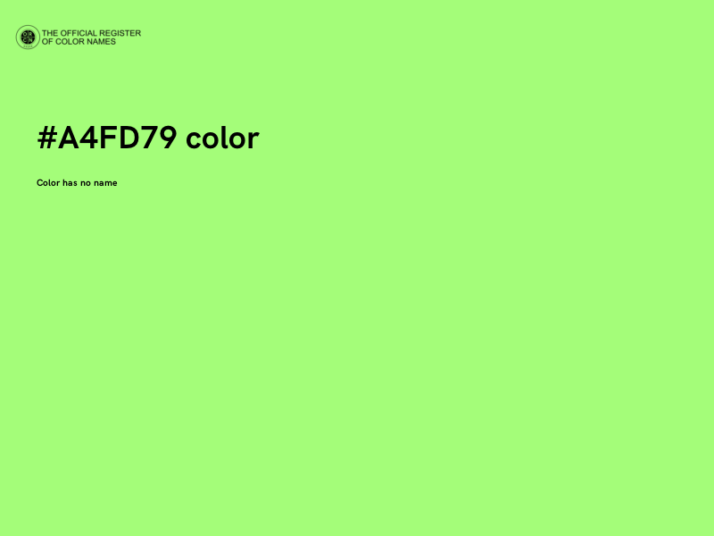 #A4FD79 color image