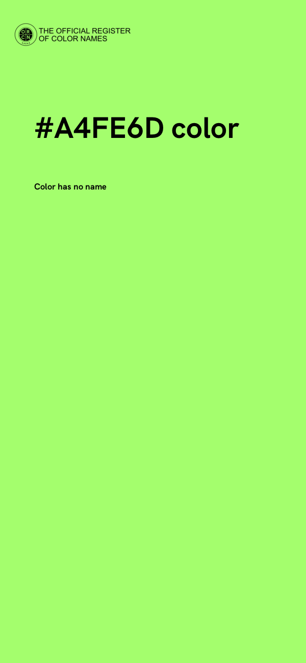 #A4FE6D color image