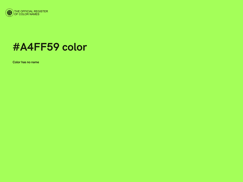 #A4FF59 color image