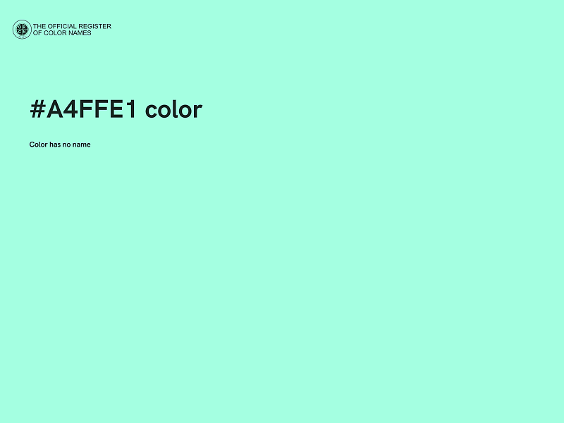 #A4FFE1 color image