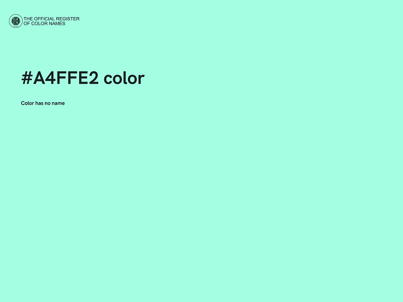 #A4FFE2 color image