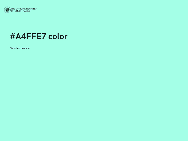 #A4FFE7 color image