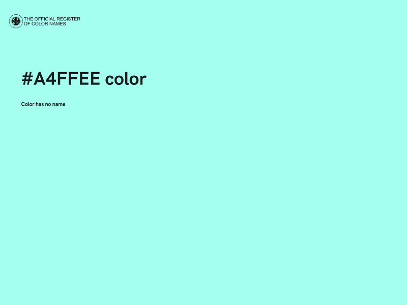 #A4FFEE color image