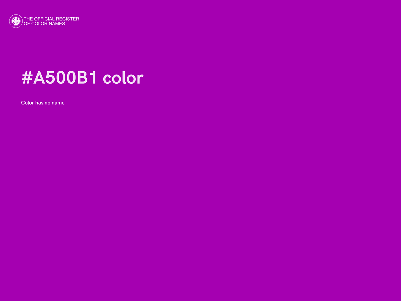 #A500B1 color image