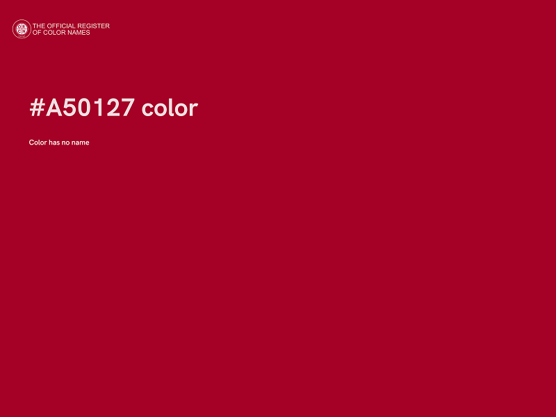 #A50127 color image