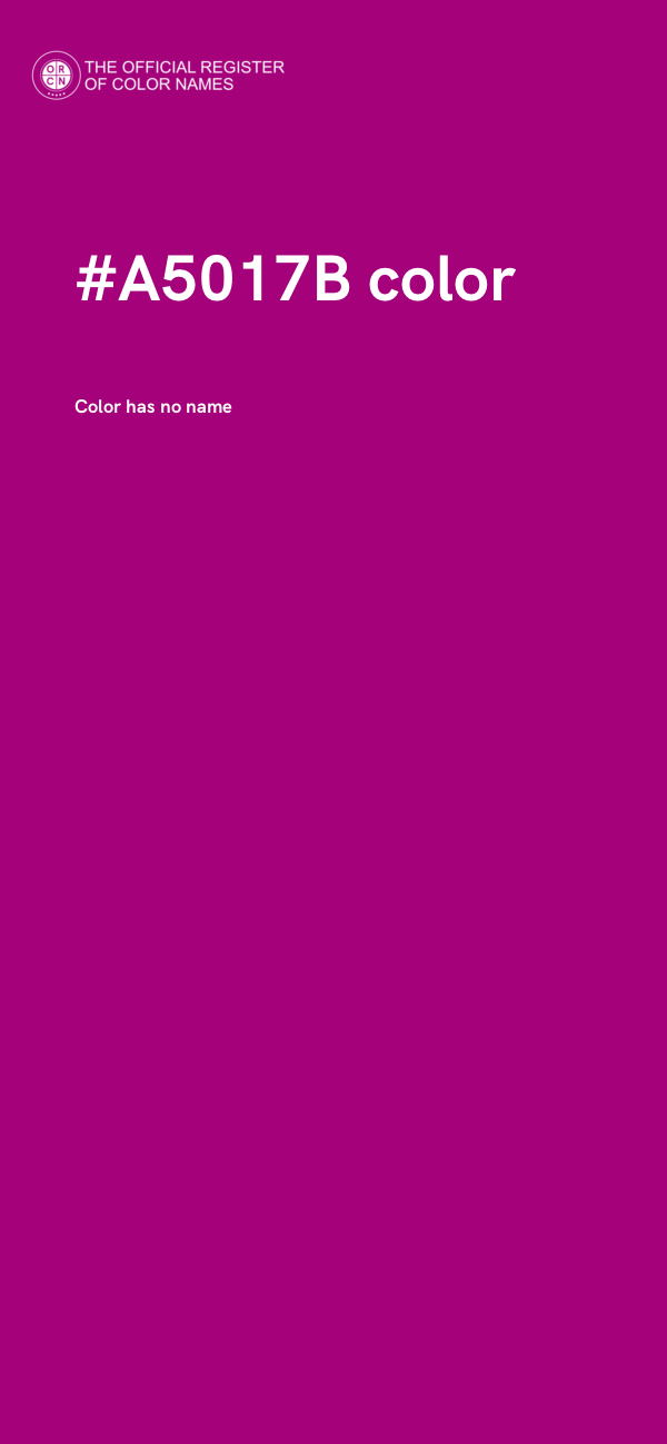 #A5017B color image