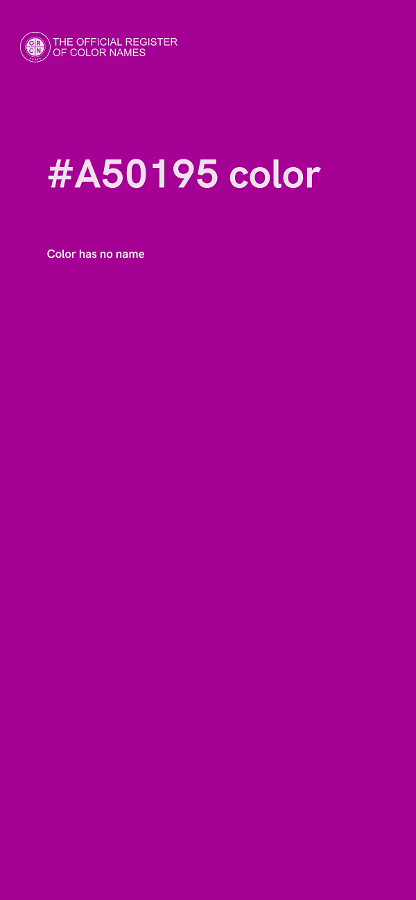 #A50195 color image