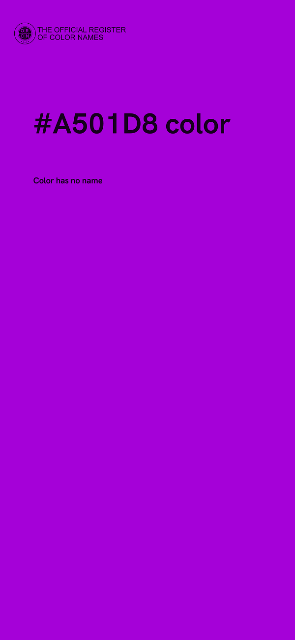 #A501D8 color image